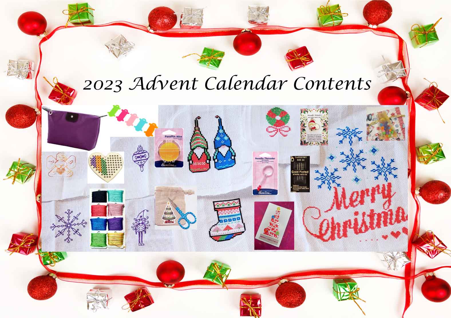 Cross stitch advent calendar 2024 Yiotas XStitch