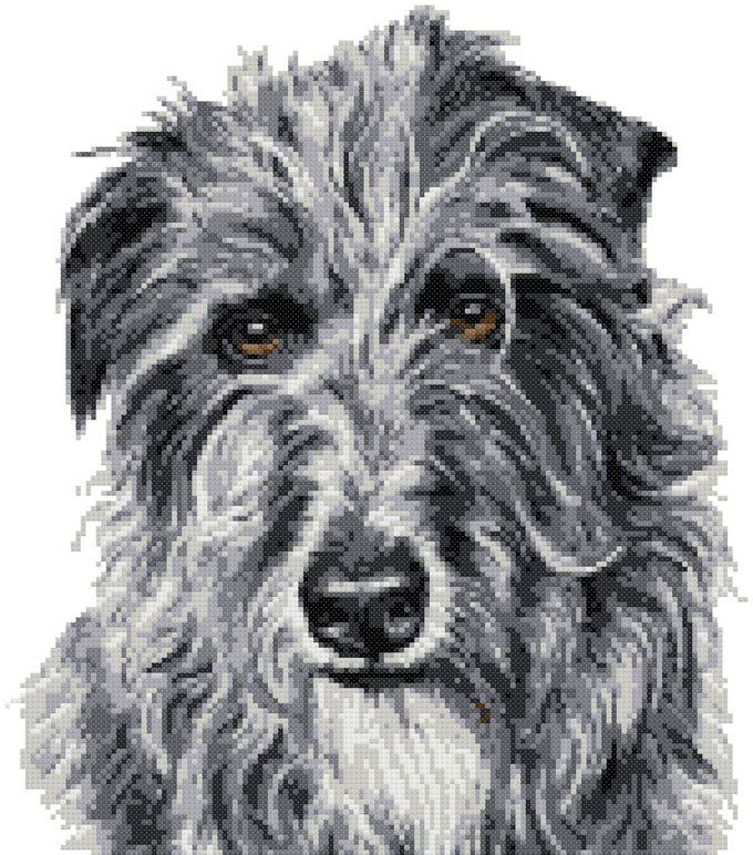 Deerhound (v2) cross stitch kit