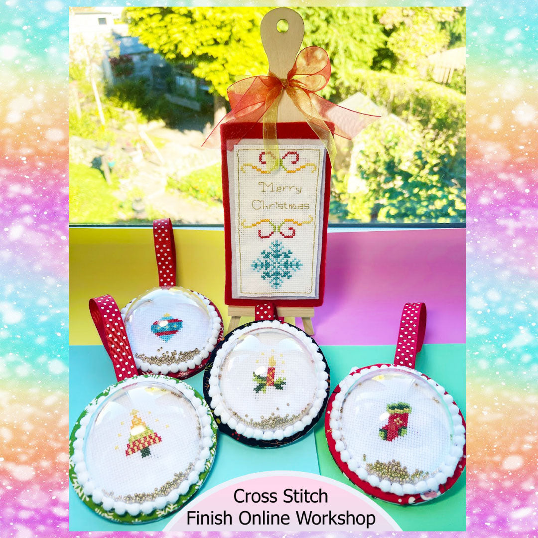 Cross stitch social finish workshop