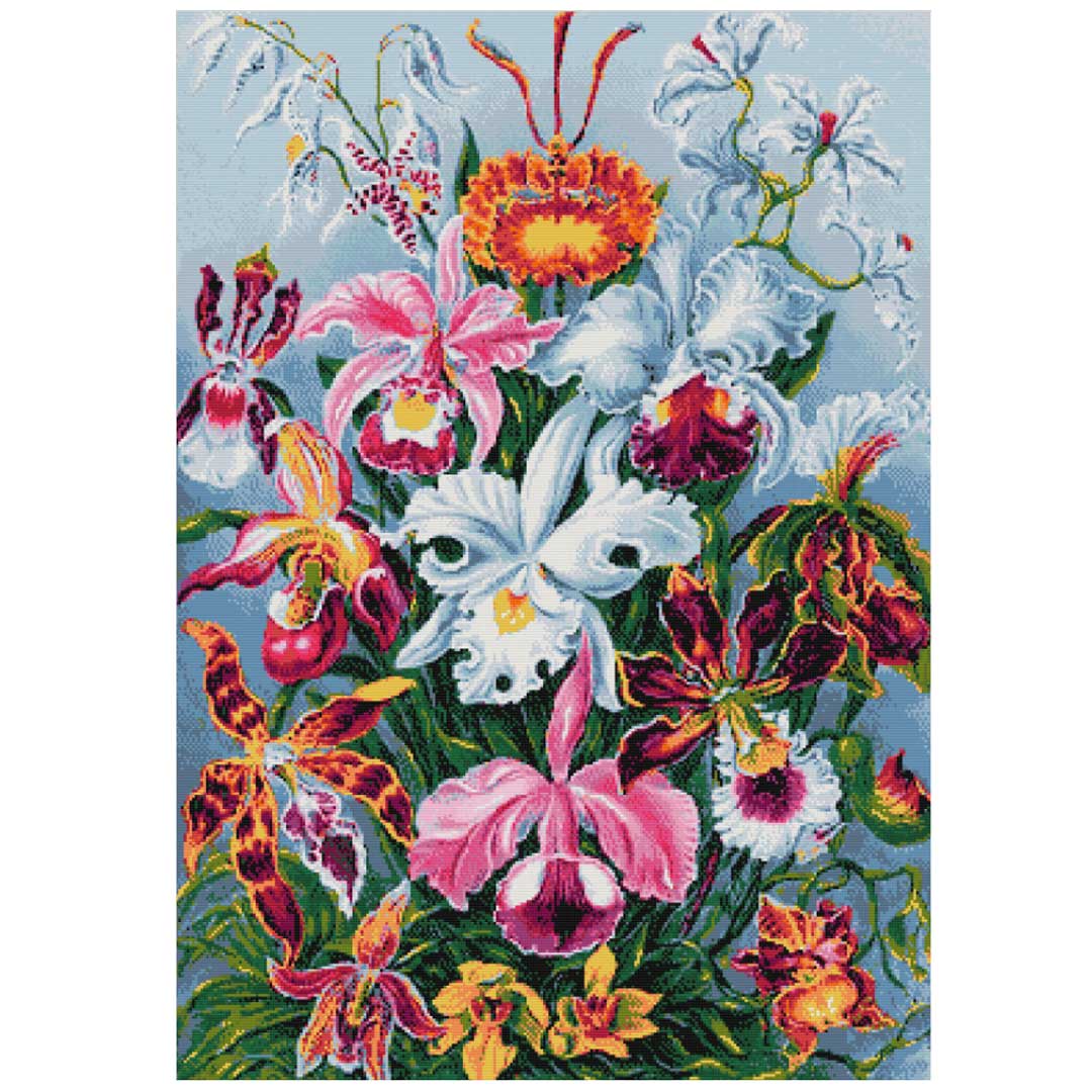 Bouquet of orchids (v2) cross stitch kit