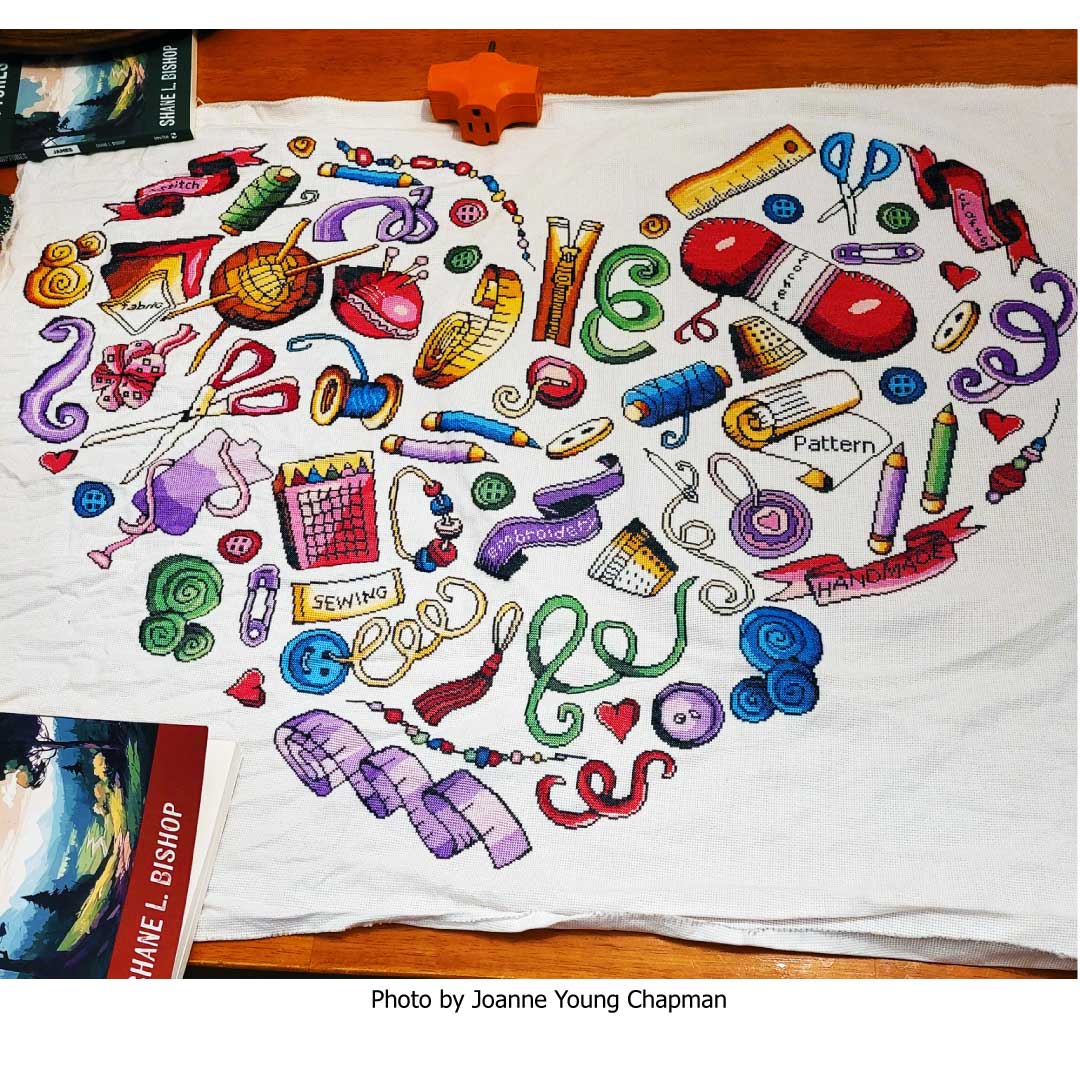 Crafts heart modern cross stitch kit