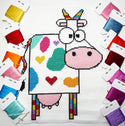 Funky cow modern cross stitch kit - 1