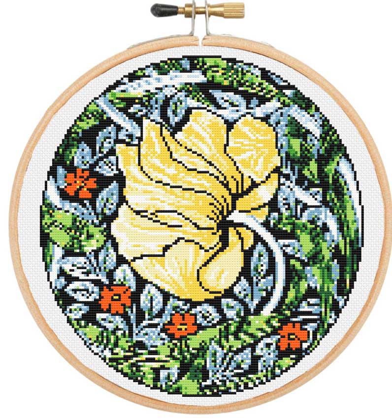 Rose in bloom cross stitch kit