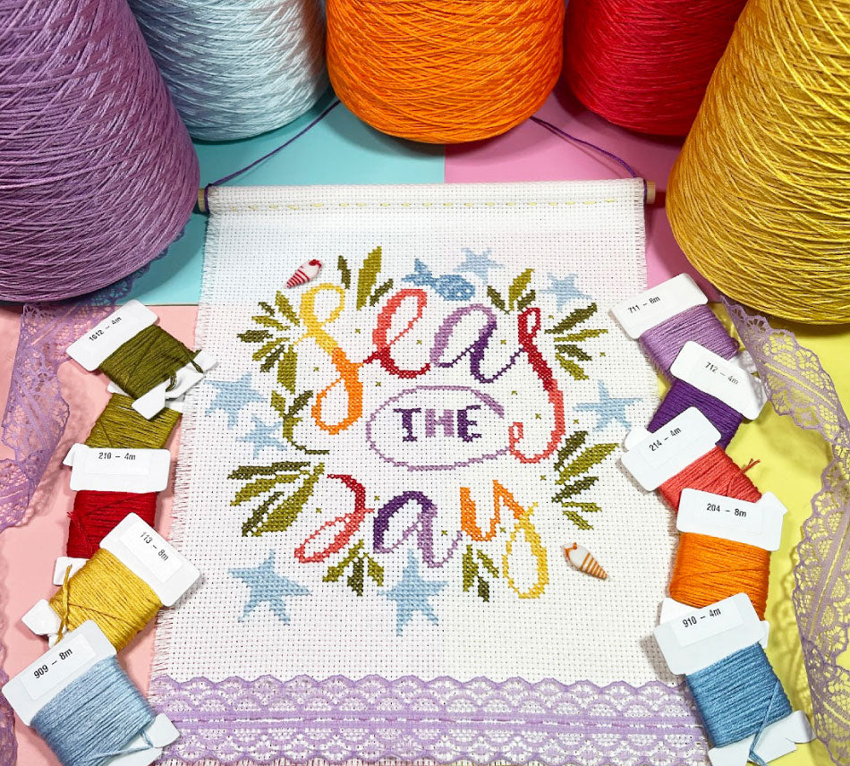 Seas the day cross stitch box