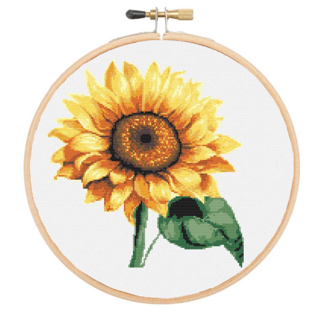 Sunflower in bloom cross stitch kit