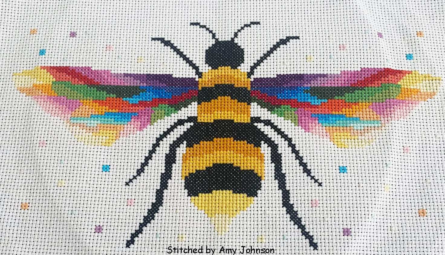 bee cross stitch