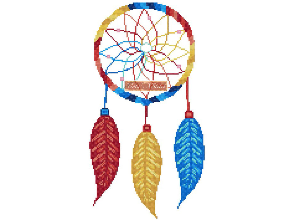 dream catcher cross stitch kit