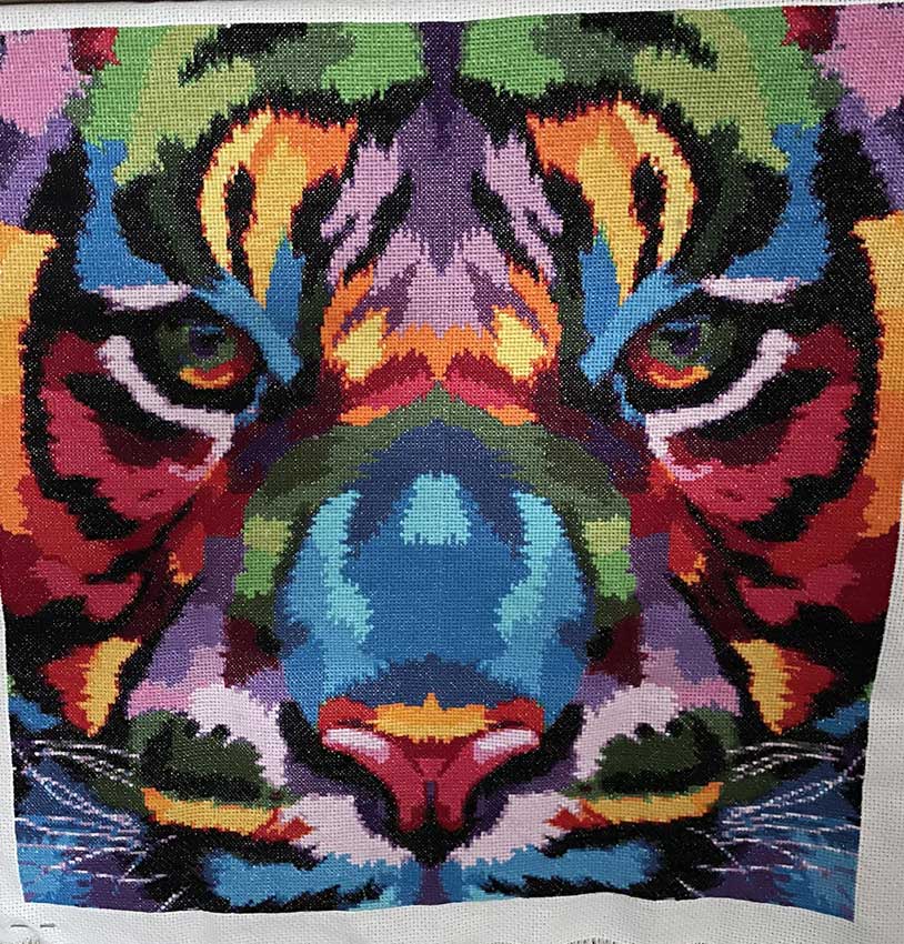 tiger cross stitch