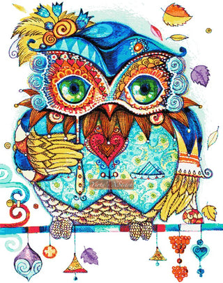 Owl from Venice modern cross stitch kit | Yiotas XStitch